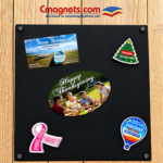 Seasonal Magnets for Year-Round Promotions: From Holidays to Awareness Days Seasonal magnets featuring breast cancer awareness, Christmas, Thanksgiving, and other holiday-themed designs for year-round promotions.
