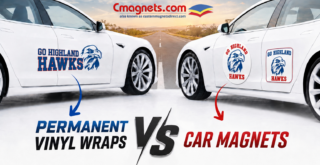 Car Magnets vs Permanent Vinyl Wraps for vehicle branding and business advertising