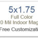 5x1.75 Square Corner Full Color Magnets 20 Mil