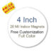 4 Inch Diameter Circle Shape Custom Full Color Magnets