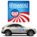 Custom 12x12 Campaign Magnetic Car Signs Round Corners 30 mil