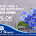 Personalized 5x7 inch Square Corner Flower Delivery Magnets 25 Mil