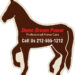 Customized 3.12x3.5 in Horse Shaped Horse Care Full Color Magnets 20 mil