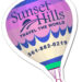 2.375x3.5 Custom Hot Air Balloon Shape Magnets 20 Mil