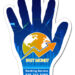 2.31x3.37 Custom Printed Hand Shaped Magnets 20 Mil