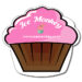 4.06x3.75 Custom Cupcake Shape Magnets 20 Mil