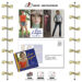 8.5x5.25 Peel Postcard with 3.5x4 Custom Announcement Magnets 25 Mil