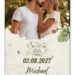 2x3.5 Customized Save the Date Wedding Magnets 20 Mil