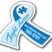2.6875x2.25 Custom Ribbon Shape Magnets 20 Mil