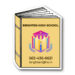3.13x2.38 Custom Book Shape Magnets 20 Mil