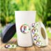 2 Inch Custom Circle Labels - White Glossy Shiny Lamination