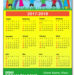 3x4 Custom Mini School Calendar Magnets 20 Mil