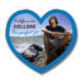 2.37x2.12 Custom Printed Small Heart Shaped Magnets 25 Mil