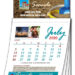 3.5x6.25 Custom Business Card with Calendar Magnets 20 Mil