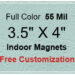 3.5x4 Customized Indoor Magnets 55 Mil Round Corners