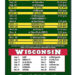4x7 Custom Football Sport Schedule Magnets 20 Mil Round Corners