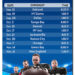 4x7 Custom Football Schedule Magnets