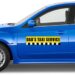3x12 Custom Car Sign Bumper Shape Magnets