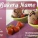 Bakery Business Card Magnets 20 Mil Square Corners