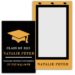 Picture Frame Graduation Announcement Save the Date Magnets 25 Mil Square Corners