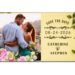 3.75x2.25 Custom Save The Date Wedding Magnets 20 Mil