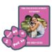 School Picture Frame Paw Print Punch Magnets 20 Mil