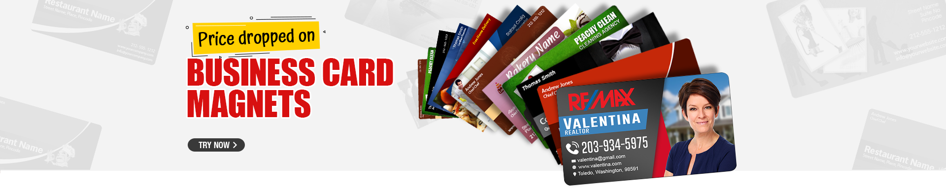 Price dropped on Business Card Magnets