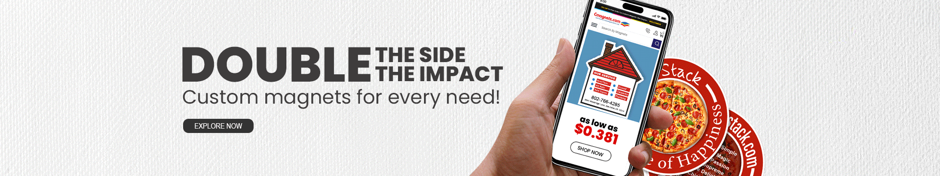 Double Sided Magnets