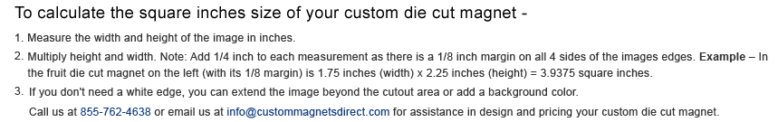 Calculating Die-Cut Magnet Size Calculating Die-Cut Magnet Size