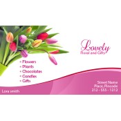 2x3.5 Custom Floral And Gifts Business Card Magnets 20 Mil Square Corners
