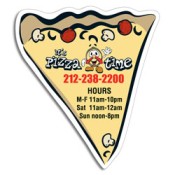 3.5x4 Custom Large Pizza Slice Shape Magnets 20 Mil