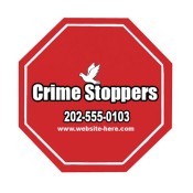 1.75x1.75 Custom Printed Stop Sign Shape Magnets 20 Mil
