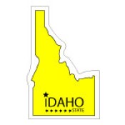 Custom Idaho Shaped Magnets 20 Mil