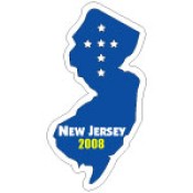 Custom New Jersey Shaped Magnets 20 Mil