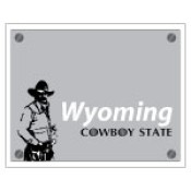 Custom Wyoming Shaped Magnets 20 Mil