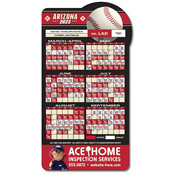 3.875x7.25 Custom Sports Schedule Baseball Shape Magnets 20 Mil