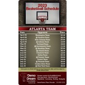 4x7 Custom One Team Atlanta Team Basketball Schedule Pest Control Magnets 25 Mil Round Corners