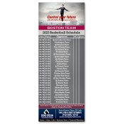3.5x9 Custom One Team Boston Team Basketball Schedule Insurance Business Card Magnets 20 Mil