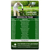 4x7 Custom One Team Brooklyn Team Basketball Schedule Landscaping Magnets 25 Mil Round Corners