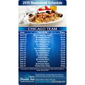 4x7 Custom One Team Chicago Team Basketball Schedule Seafood Restaurant Magnets 25 Mil Round Corners