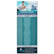 3.5x9 Custom One Team Dallas Team Basketball Schedule Dental Care Business Card Magnets 20 Mil