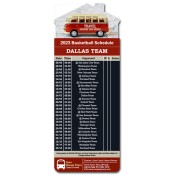 3.5x9 Custom One Team Dallas Team Basketball Schedule House Shape Tours And Travels Magnets 20 Mil