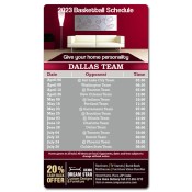 4x7 Custom One Team Dallas Team Basketball Schedule Home Furniture Shop Magnets 25 Mil Round Corners