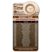 3.875x7.25 Custom One Team Detroit Team Bump Shape Basketball Schedule Coffee Shop Magnets 20 Mil