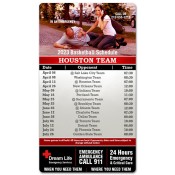 4x7 Custom One Team Houston Team Basketball Schedule Emergency Ambulance Service Magnets 25 Mil Round Corners