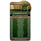 3.875x7.25 Custom One Team Los Angeles Team One Bump Shape Basketball Schedule Home Furniture Magnets 20 Mil