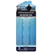 3.5x9 Custom One Team New Orleans Team Basketball Schedule House Shape Travel and Tourism Magnets 20 Mil