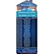 3.5x9 Custom One Team Oklahoma City Team Basketball Schedule House Shape Electrical Solutions Magnets 20 Mil