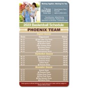 3.5x6 Custom One Team Phoenix Team Basketball Schedule Home Car Magnets 20 Mil Round Corners