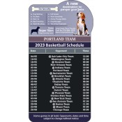 3.875x7.25 Custom One Team Portland Team Bump Shape Basketball Schedule Dogs Grooming Center Magnets 20 Mil